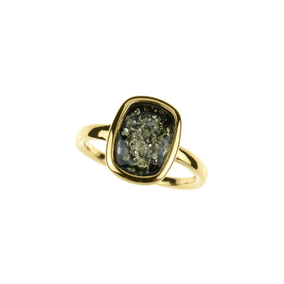 Bague en argent et Ambre baltique (dagen)