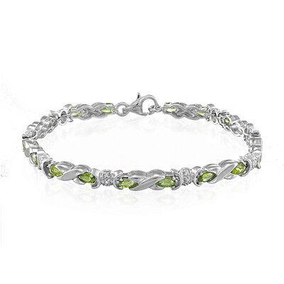 Bracelet en argent et Tourmaline Paraïba