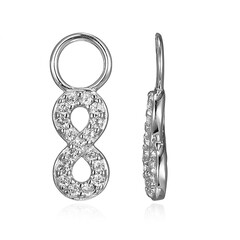 Boucles d'oreilles en argent et Topaze blanche
