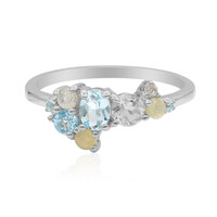 Bague en argent et Topaze bleu ciel