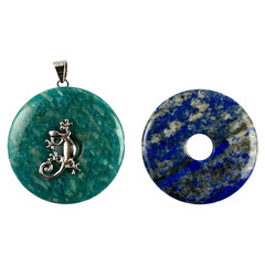 Pendentif en argent et Amazonite
