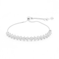 Bracelet en argent et Topaze blanche