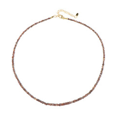 Collier en argent et Diamant chocolat