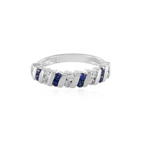 Bague en argent et Saphir bleu