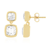 Boucles d'oreilles en argent et Quartz blanc