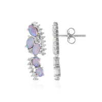 Boucles d'oreilles en argent et Opale d'Australie