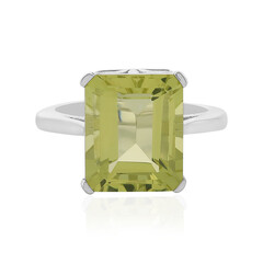 Bague en argent et Quartz citron