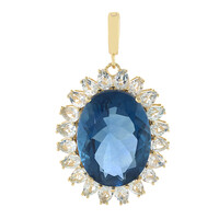 Pendentif en argent et Fluorite à couleur changeante