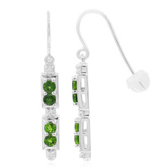 Boucles d'oreilles en argent et Diopside de Russie (Remy Rotenier)