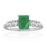 Bague en argent et Emeraude