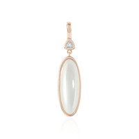 Pendentif en argent et Pierre de Lune blanche (KM by Juwelo)