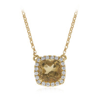 Collier en or et Béryl jaune (CIRARI)