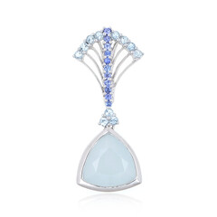 Pendentif en or et Aigue-marine