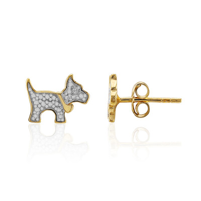 Boucles d'oreilles en argent et Diamant I3 (I)