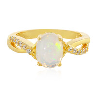 Bague en argent et Opale Welo
