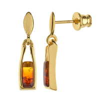 Boucles d'oreilles en argent et Ambre baltique