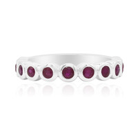 Bague en argent et Rubis de Birmanie