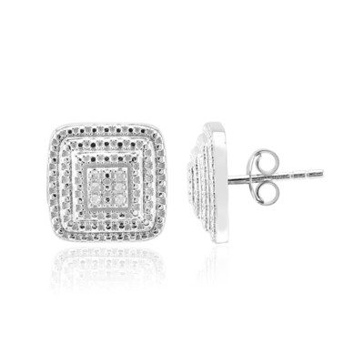 Boucles d'oreilles en argent et Diamant I3 (I)