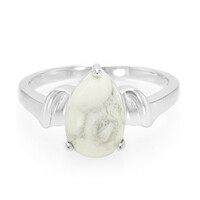 Bague en argent et Howlite