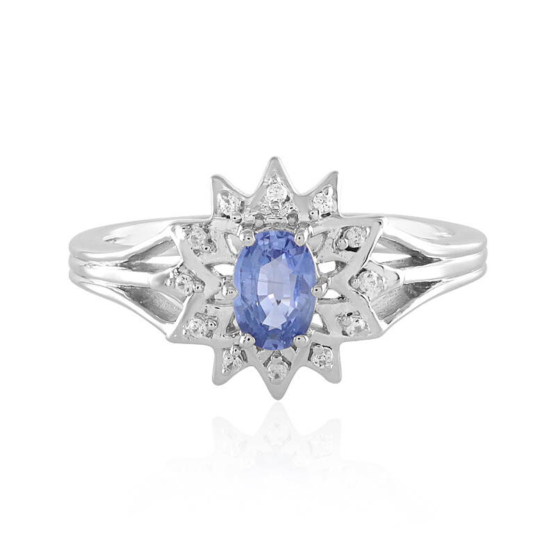 Bague Rétro Argent 925 Saphirs Ceylan - Taille 57 - Poids 7.2g - Années 90 Style Vintage