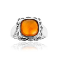 Bague en argent et Cornaline (CUSTODANA)