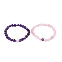 Bracelet et Quartz rose