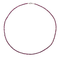 Collier en argent et Rubis de Madagascar
