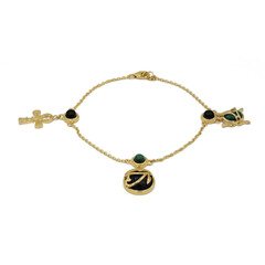 Bracelet en argent et Onyx noir