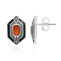 Boucles d'oreilles en argent et Cornaline