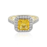 Bague en or et Béryl jaune