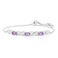 Bracelet en argent et Améthyste