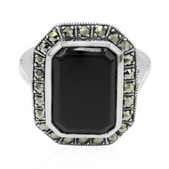Bague en argent et Onyx noir