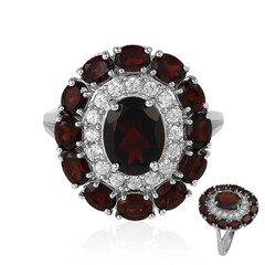 Bague en argent et Grenat