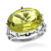 Bague en argent et Quartz de l'Ouro Verde