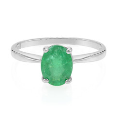 Bague en argent et Emeraude de Bahia