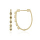 Boucles d'oreilles en or et Diamant champagne SI1