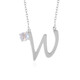 Collier en argent et Pierre de Lune arc-en-ciel