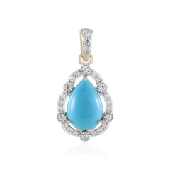 Pendentif en or et Turquoise Sleeping Beauty