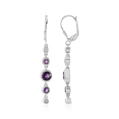 Boucles d'oreilles en argent et Améthyste (KM by Juwelo)