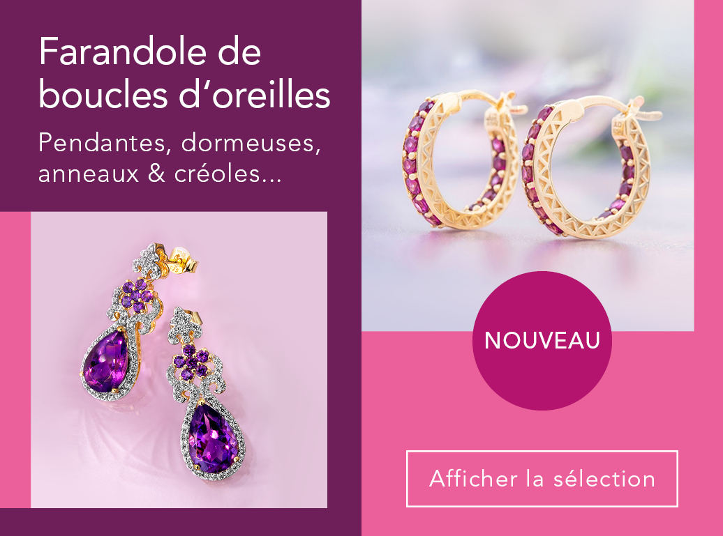 Boucles d'oreilles exclusives