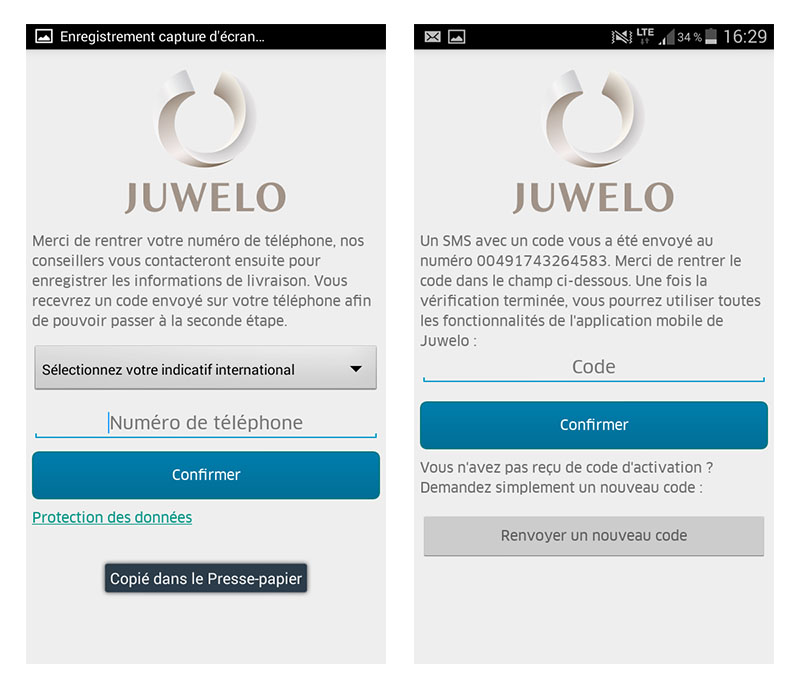 application mobile bijoux Juwelo