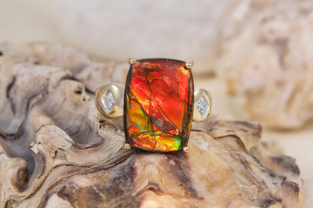 Bague en Ammolite