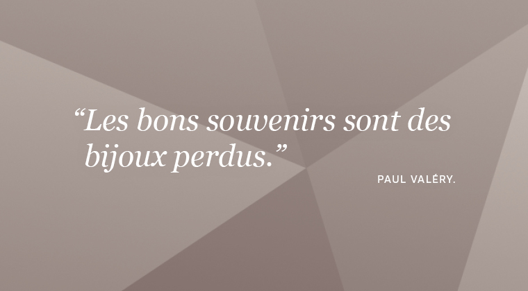 Citation sur les bijoux de Paul Valery