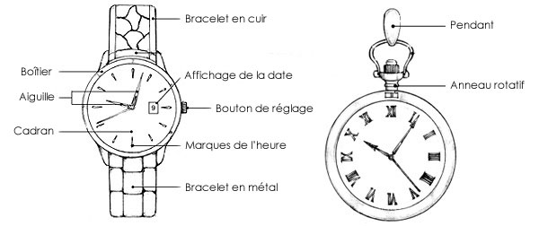 Structure d’une montre